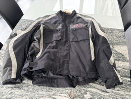 IXS Racing Motorradjacke schwarz-grau gebraucht