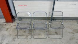 Lot Chaises Plia castelli de Giancarlo Piretti vintage