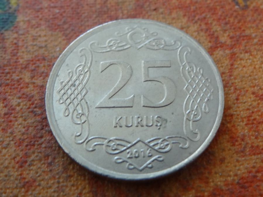 Tutti le monete: TURQUIE  25 Kurus  2016 – Usato da Romanel-sur-Lausanne venduto da Swift13