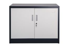 Aktenschrank SARATOW dunkelgrau/weiß