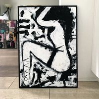 Nude Art Threesome - Akt Kunst Modern Acryl Erotik ORIGINAL