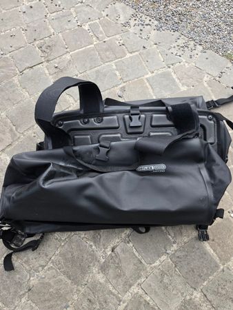 Ortlieb Sattel Motorrad Set schwarz gebraucht