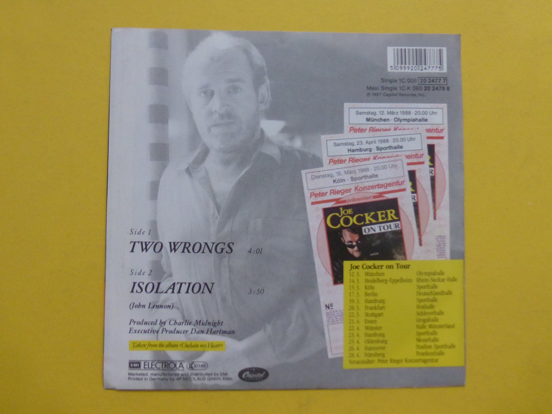 Dischi in vinile: Joe Cocker – Two Wrongs – Usato da Zürich venduto da Swiss57 1