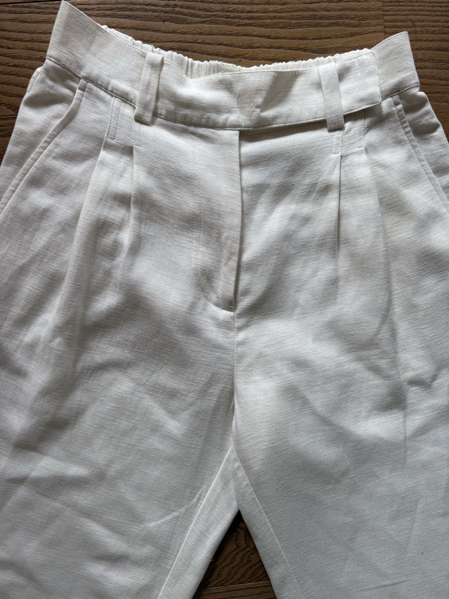 Pantalons: SECOND FEMALE Leinenhose weiss, 36 – D'occasion à Davos Dorf par tati015 2