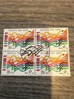 Helvetia Pro Sport Briefmarke, Bern 96, Viererblock!