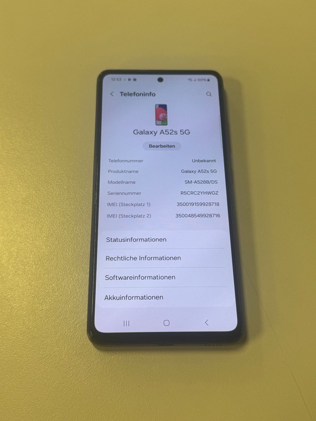 Samsung Telefoni cellulari / Smartphones: Samsung Galaxy A52s – Usato da Hombrechtikon venduto da SPS-Liquidationen 2