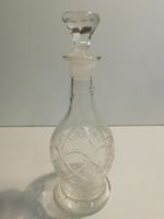Karaffe kleine Likörflasche Kristall  13 hoch 9 cm dm