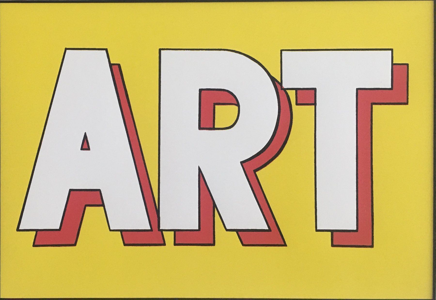 Grafica & Litografie: Roy Lichtenstein  "ART"   MEHRFARBENDRUCK – Usato da Nennigkofen venduto da Sommersonnen 2
