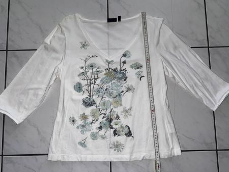 MEXX Baumwolle Pulli 3/4 arm Sweatshirt top Shirt XXL 38 40