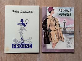 2 Schnittmuster Hefte  FROHNE MODELLE 50er/60er J. Vintage