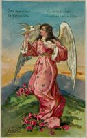 Prägedruck, Liebe, Engel, Vollstempel Rizenbach BE