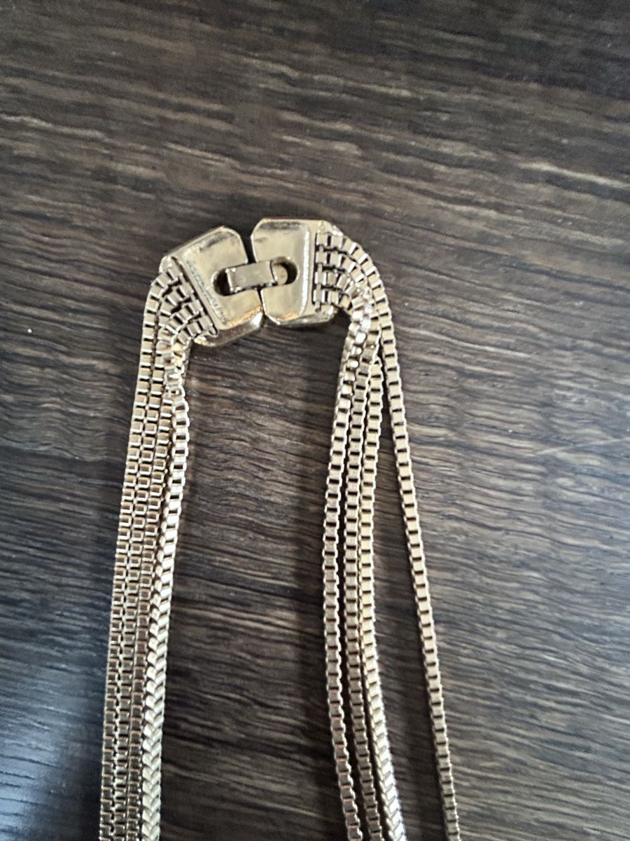 Colliers: Collier Kunio Matsumoto doré à chaînes multiples – D'occasion à Lully VD par Garance040 5