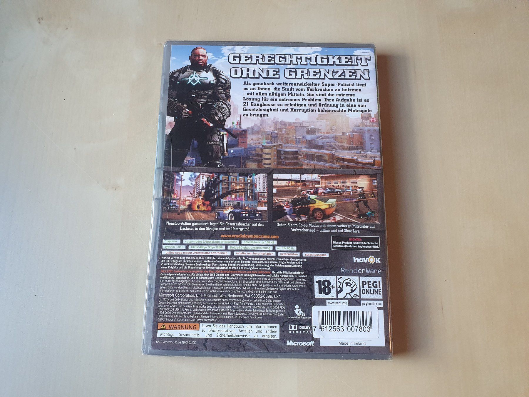 Microsoft Giochi: Crackdown neu und ovp – Nuovo e nell'imballaggio originale da Stansstad venduto da collectorsshop 1