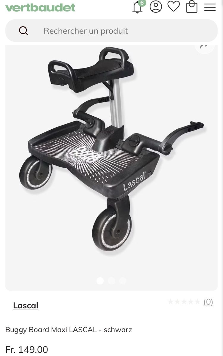 Lascal Accessori per carrozzine: Kinderwagen Brett – Usato da Düdingen venduto da Laeri96