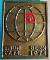 Abzeichen von der Schiessweltmeisterschaft in Thun 1974