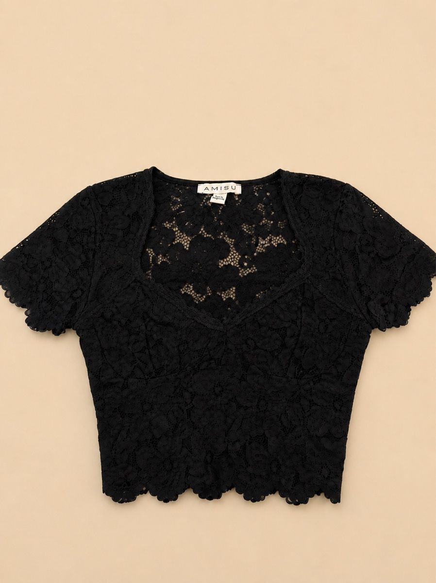 Top: TOP EN DENTELLE NOIR – Nuovo (secondo la descrizione) da Lausanne venduto da KeNaChic 1