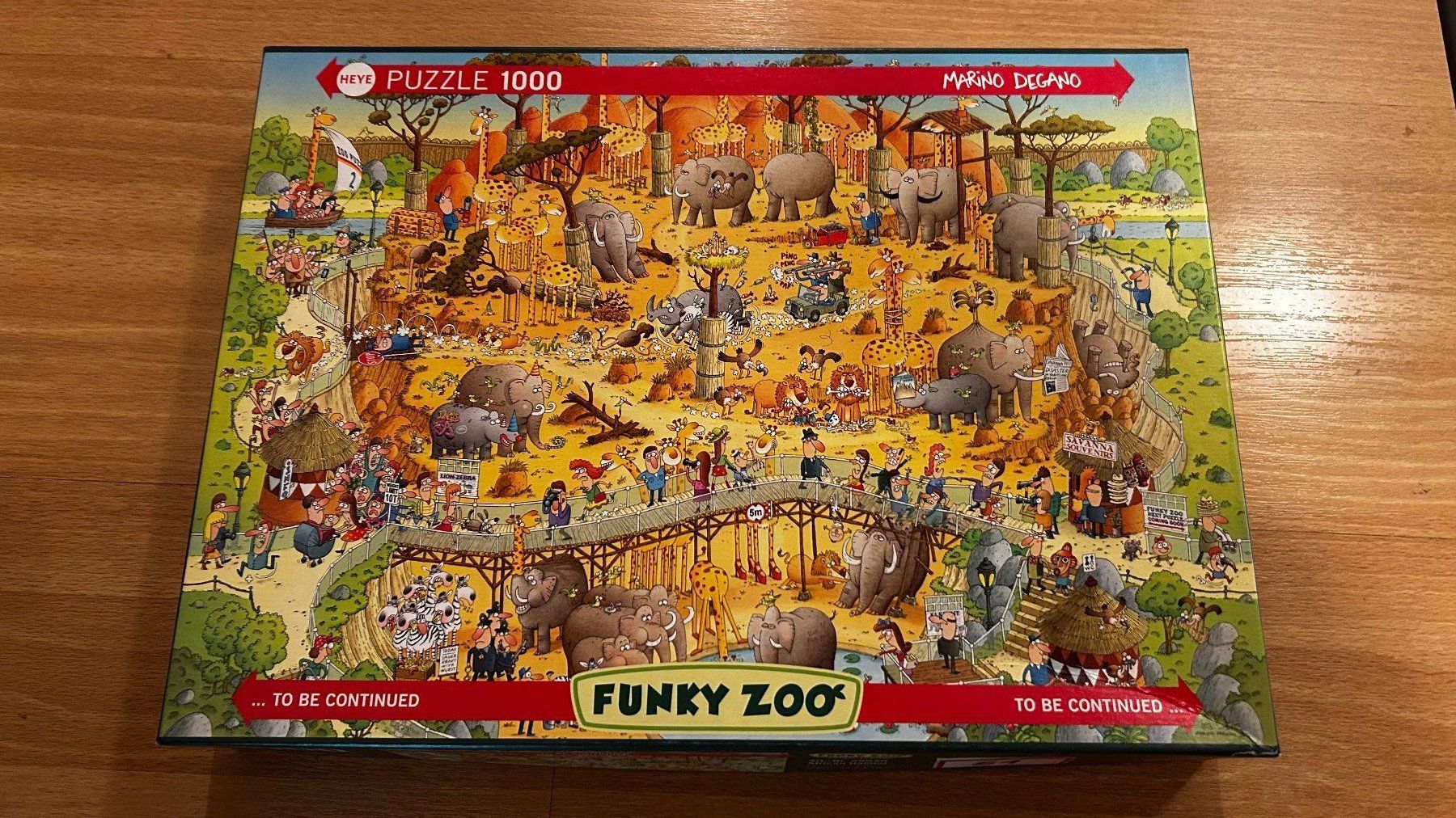 Heye Puzzle: Puzzle, Funky-Zoo 1000 Teile – Usato da Engi venduto da Ansimi