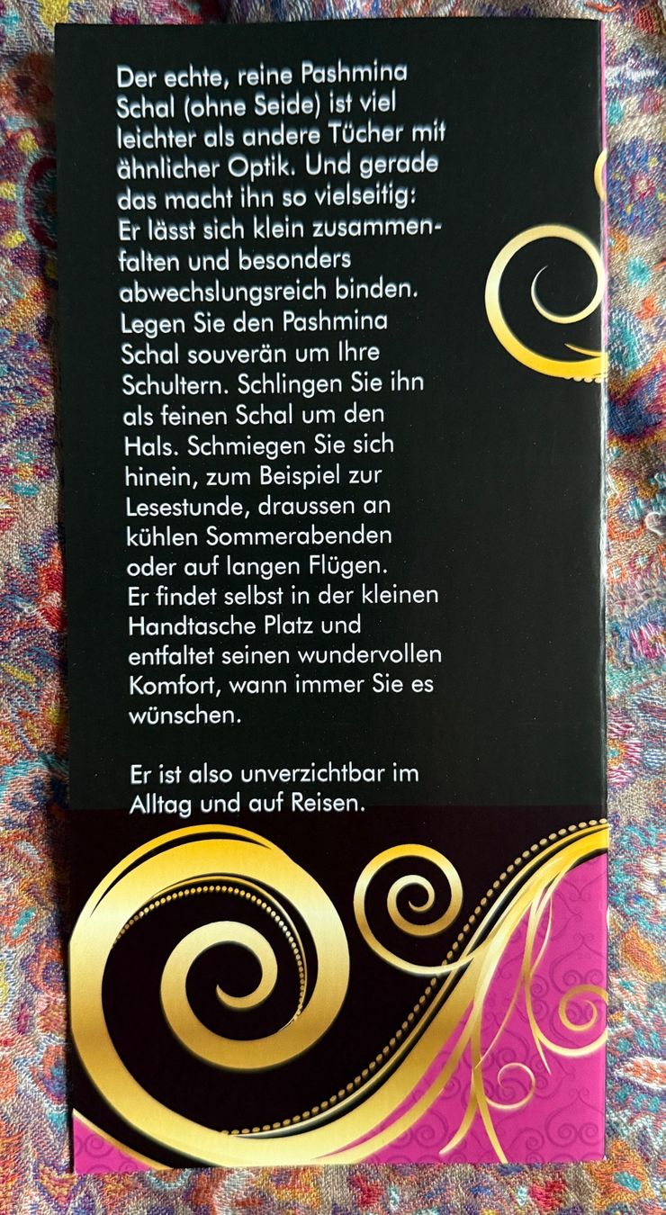 Foulard & Sciarpe: Top Original Pashmina Schal - Selten! – Nuovo (secondo la descrizione) da Thun venduto da Abalona3600 7