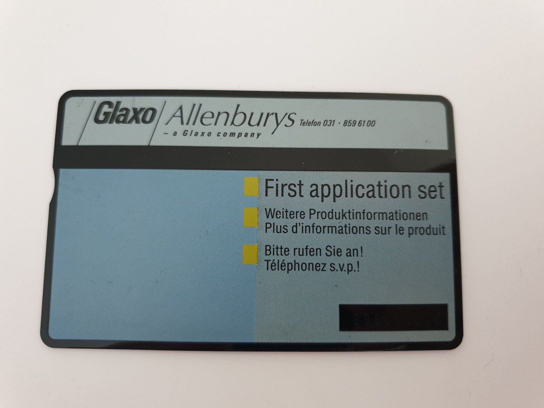 Schede telefoniche: Glaxo Imigran – Usato da Rain venduto da chesz 1