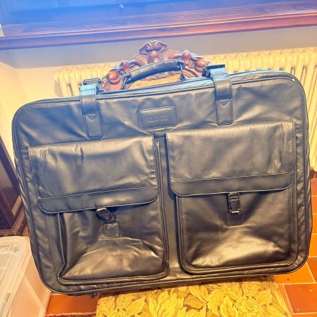 Portaabiti da Viaggio in Pelle Nera Kluge (65*45*18)