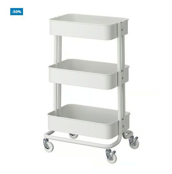 Ikea Carrelli di servizio: IKEA RÅSKOG Desserte, blanc, 35x45x77 cm – Nuovo e nell'imballaggio originale da Riddes venduto da IKEA_Riddes