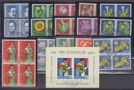 Pro Juventute 1960 - 1962  bloc de 4 oblitéré