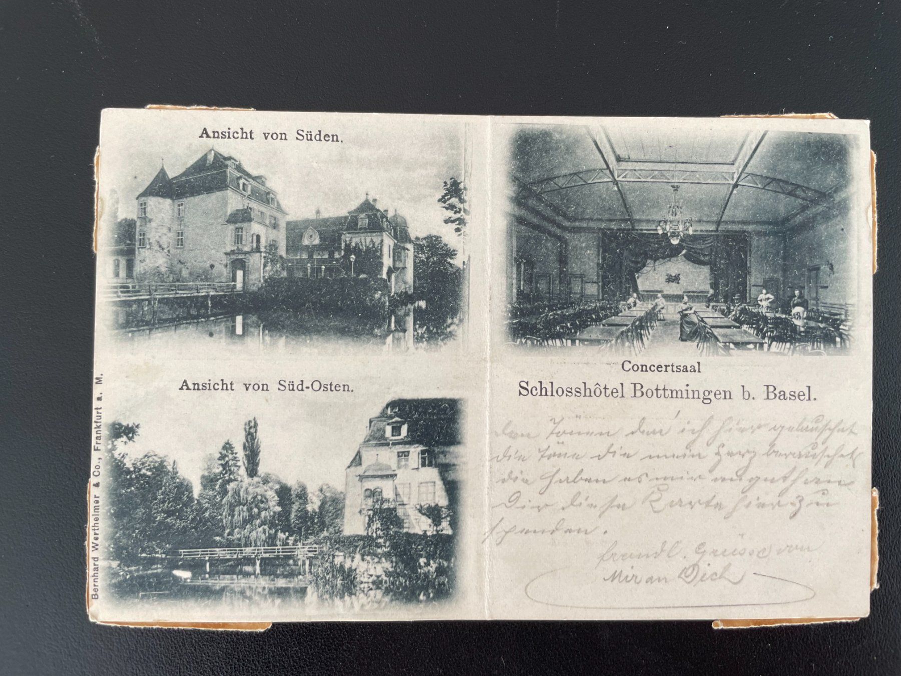 Cartoline postali: AK BL Schlosshotel Bottmingen bei Basel, 1899 – Usato da Thal venduto da Danny82