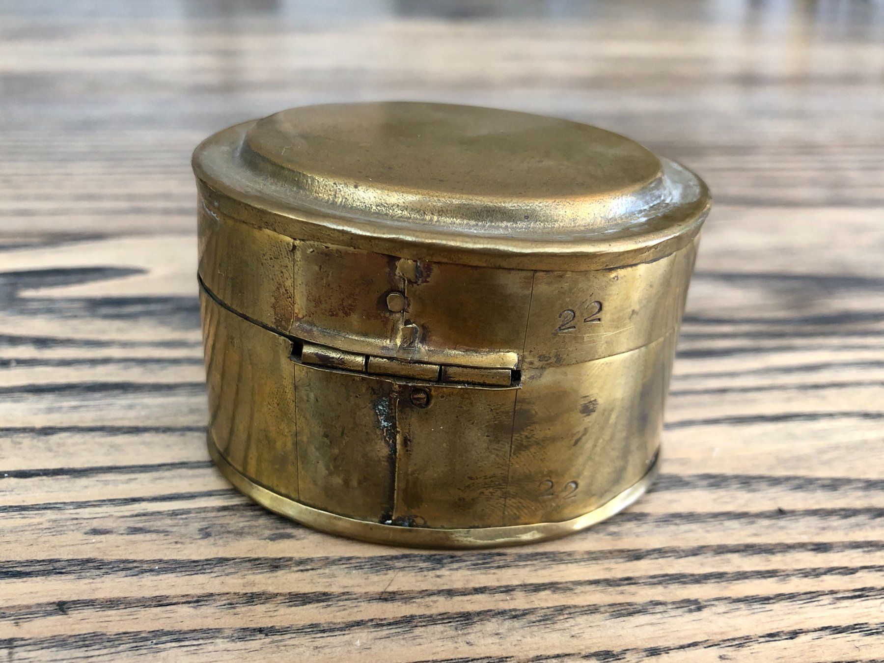 Altro in Decorazioni & Accessori: Vintage Messing Dose Dösli verm. handgefertig – Usato da Berg am Irchel venduto da Zweiti_Chance 3