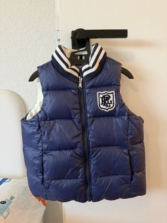 Polo Ralph Lauren Down Vest Boys Size 3T Navy White Reversib