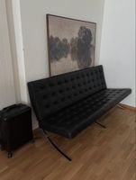 Barcelona Sofa – Echtleder, Schwarz | Designklassiker Replik