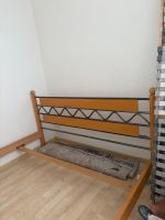 Bettgestell Holz Metall bett 160x200 cm zerlegt