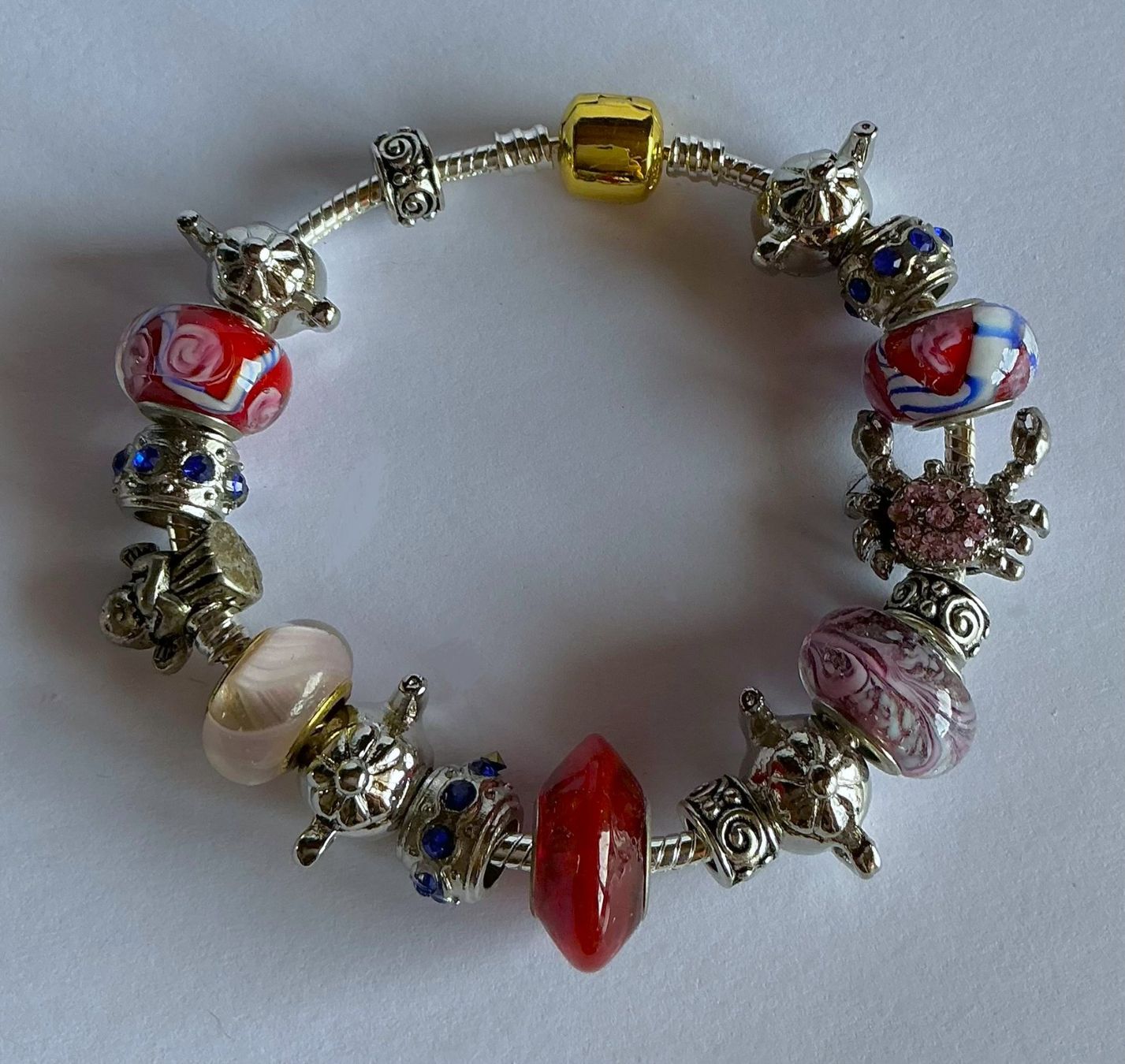 Altri gioielli: RING ROSA UND ARMBAND BEADS MURANO STYLE – Nuovo e nell'imballaggio originale da Berg TG venduto da magginello 2