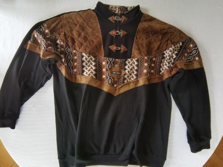 "Vintage-Pullover" 90er / Gr. L - XL/mit Applikationen
