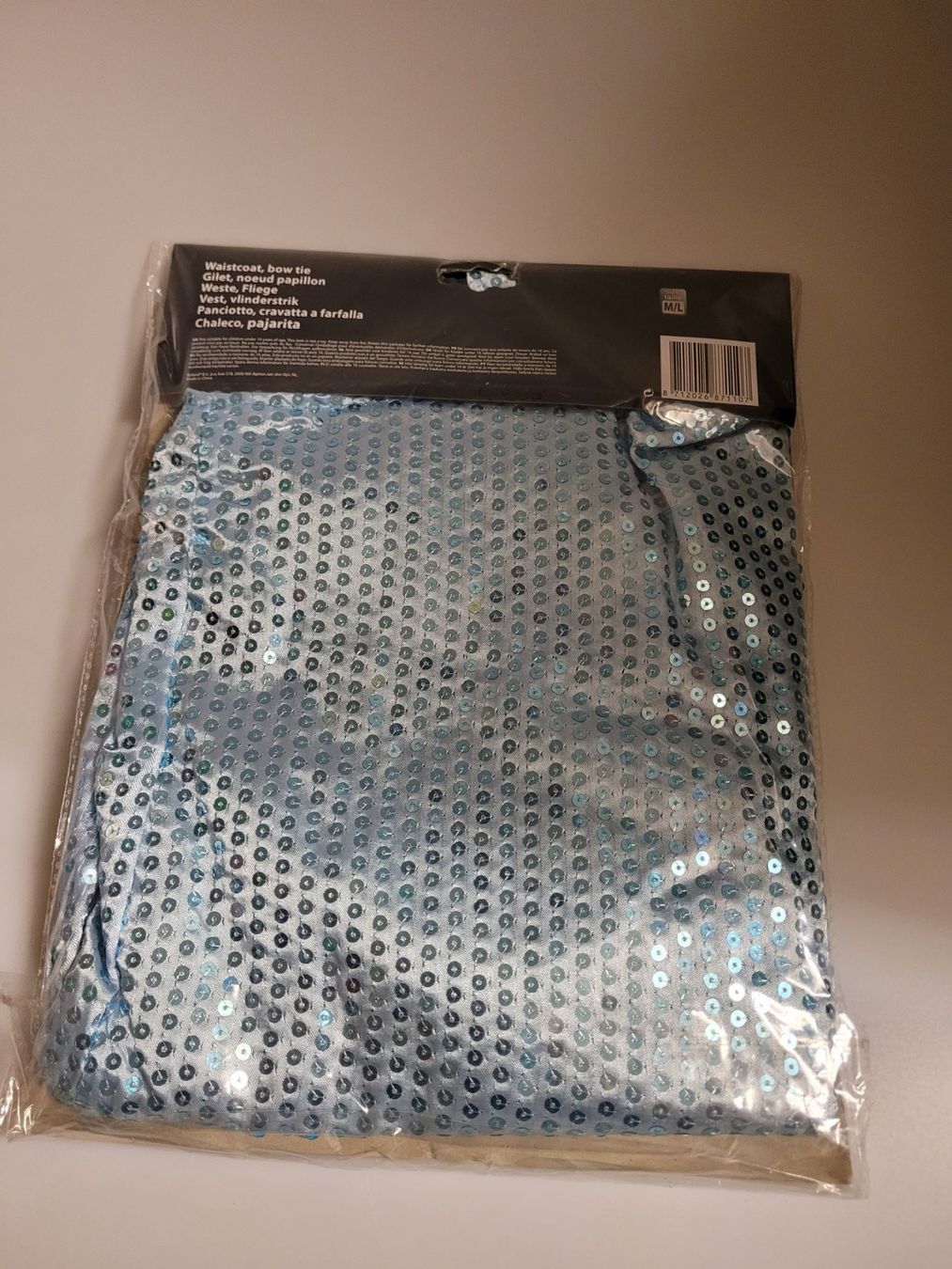 Costumi: Kostüm Weste und Fliege hellblau Grösse M/ L – Nuovo e nell'imballaggio originale da Oberuzwil venduto da aseinkaufswelt 1
