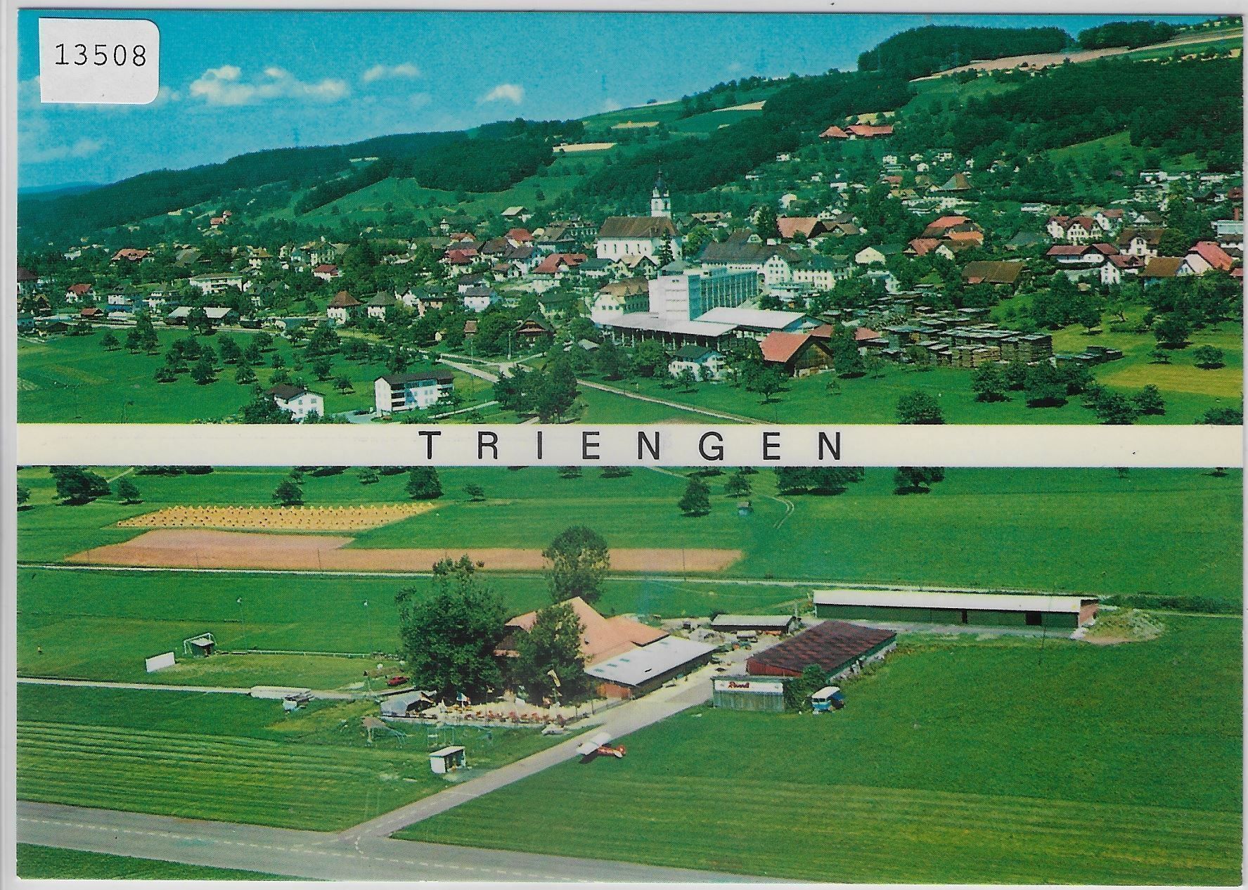 Cartes postales: Flugaufnahme Triengen mit Flugplatz LU – D'occasion à Ettingen par Kartenplanet