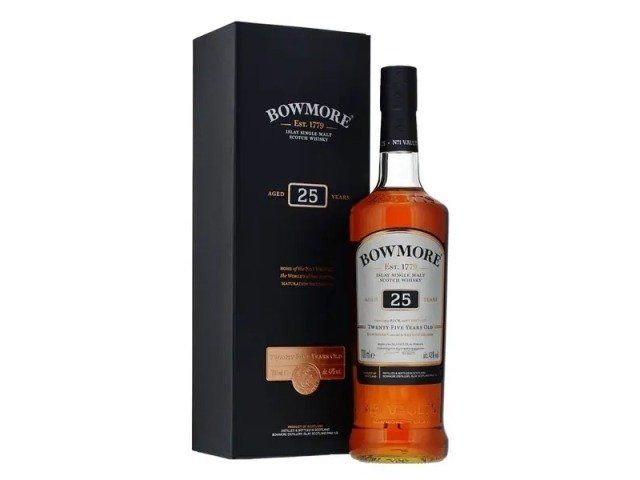 Bowmore Bevande alcoliche: Bowmore 25 years 70cl 43% – Nuovo e nell'imballaggio originale da Niederrohrdorf venduto da Spiritsmore