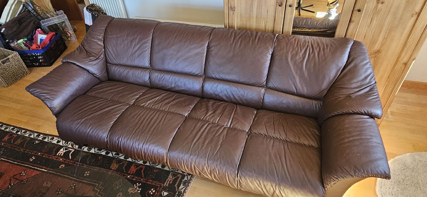 Divani: Ekornes Vintage Ledercouch Sofa – Usato da Belp venduto da Ginus85
