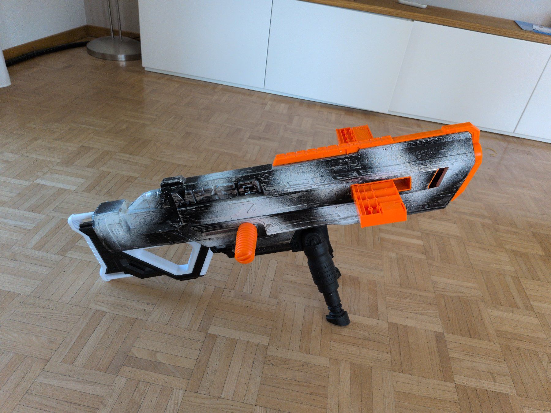 Nerf Giocattoli: Nerf MEGA Thunderhawk, custom bemalt, schusskraft verstärkt – Usato da Neftenbach venduto da Pug306 2