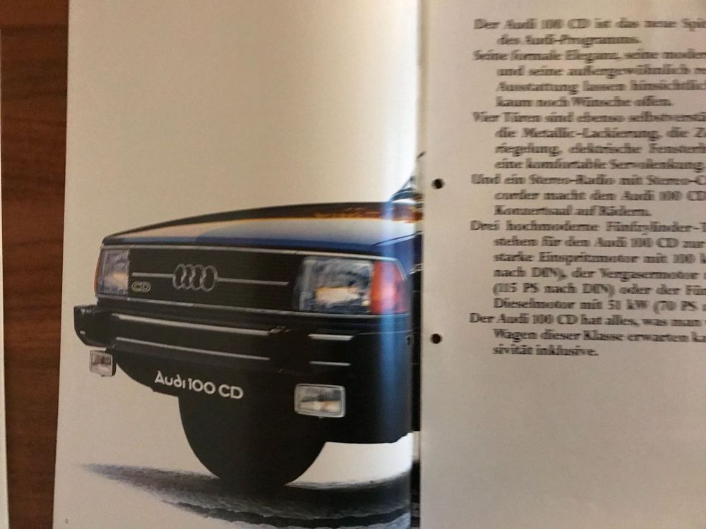Audi 100 CD Prospekt