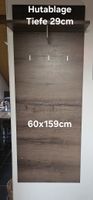 Garderobe mit Hutablage mit Kleiderhaken 60x159cm dunkelbrau