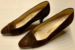 Escarpins cuir René Mancini Paris. Taille 38