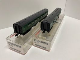 Fleischmann H0, 5147, 2Stk, Englische Wagen, Top, Neuwertig