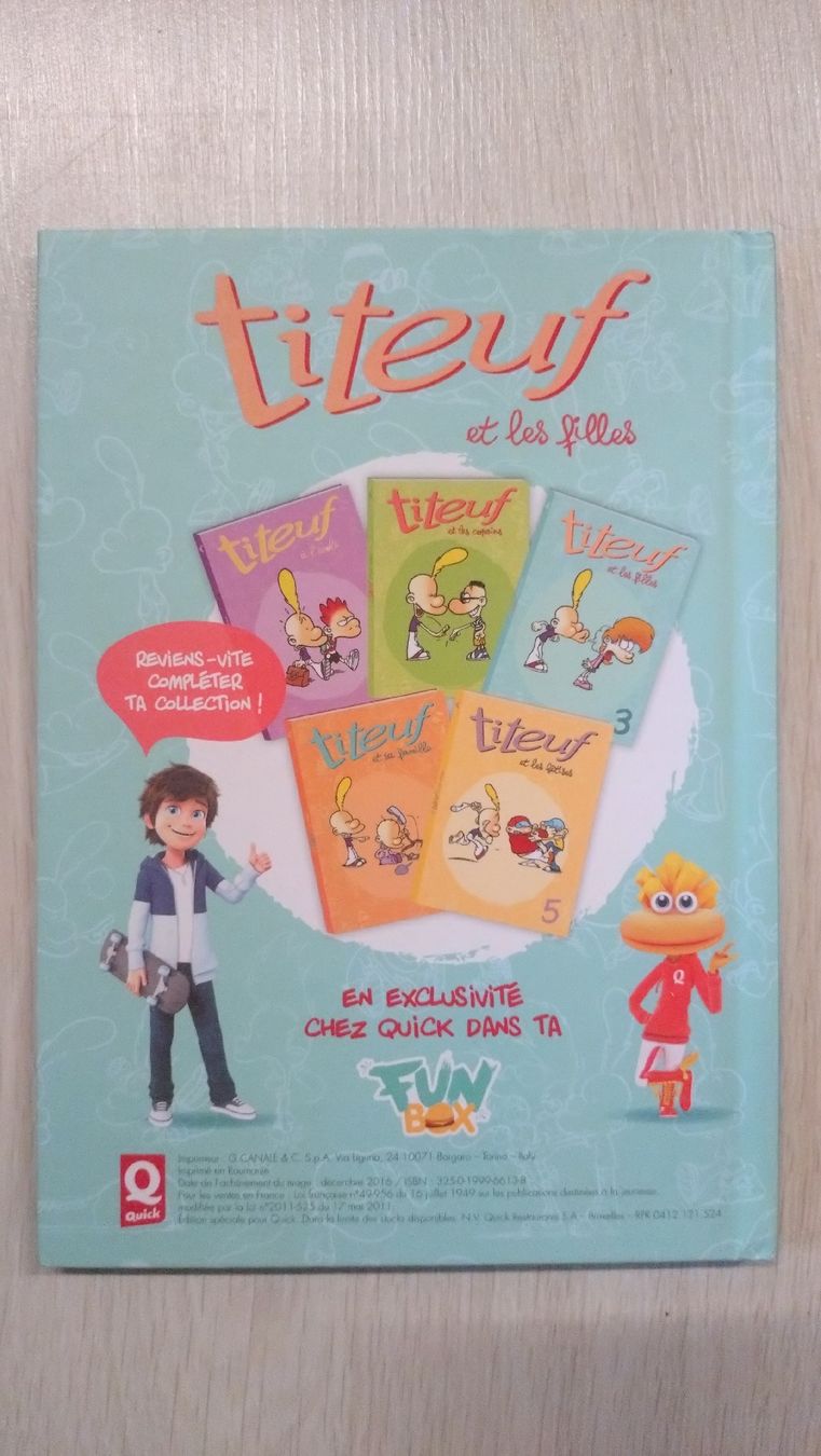 Fumetti: Titeuf et les filles - Tome 3 - Edition spéciale Quick! – Usato da Farvagny-le-Grand venduto da LaCaverne 1