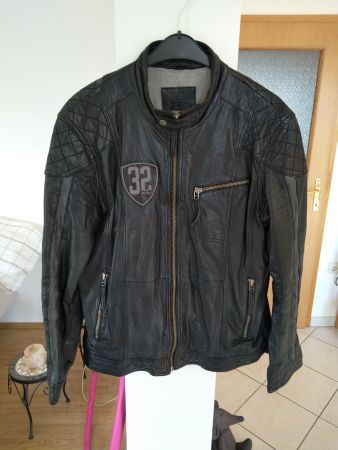 VINTAGE Mustang Leder Jacke  Biker Style