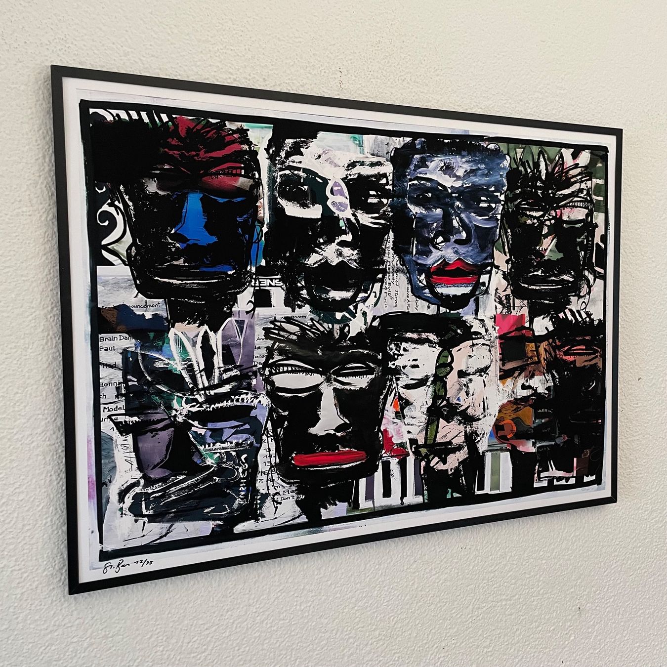 Poster & Bilder: Faces Expressionismus Moderne Kunst Bild Stefan Bammert – Neu (gemäss Beschreibung) aus St. Niklausen LU von Stefan_Bammert_Art