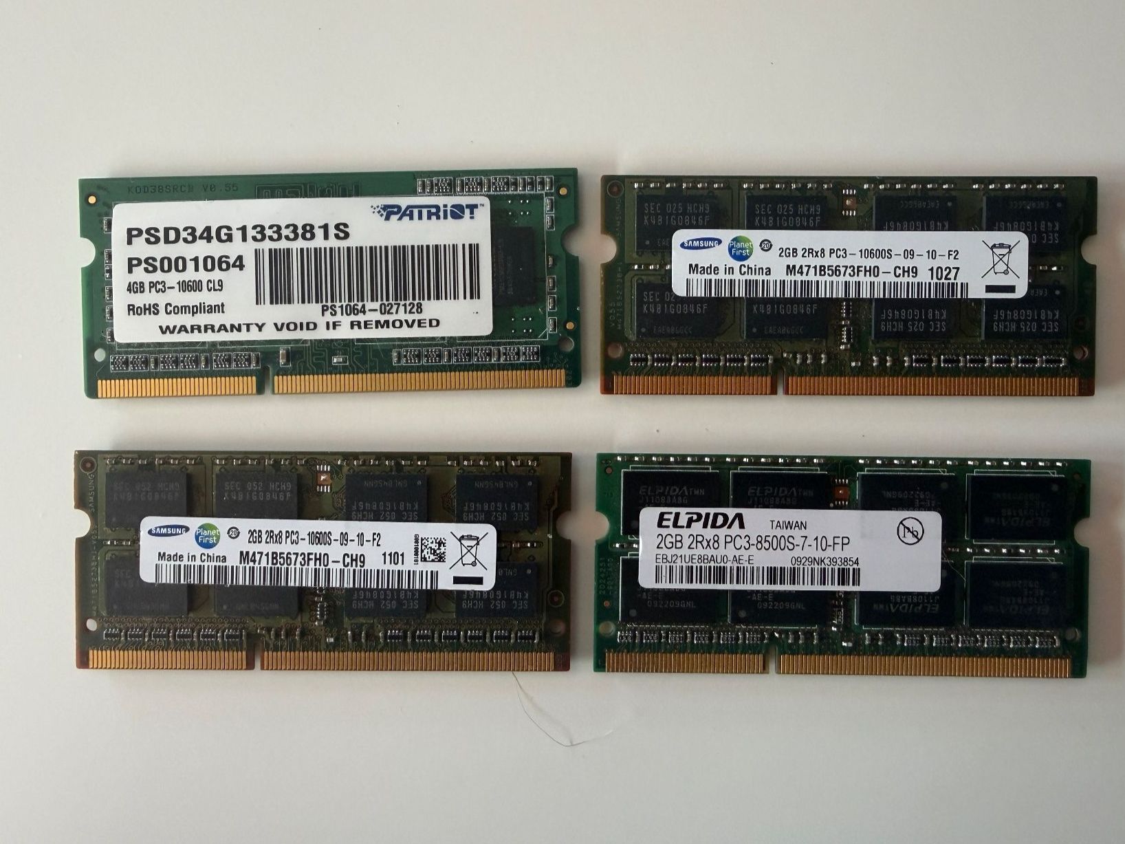 Memory / RAM: DDR 3 So-Dimm PC3 1x4GB, 3x2GB – Gebraucht aus Fribourg von J334455