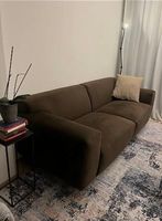 Livique Sofa Vada – Braun, Stoff – 3-Sitzer (230 x 94 cm)