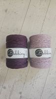 Bobbiny Makramee Garn XXL 5mm Blackberry und Dusty Pink neu