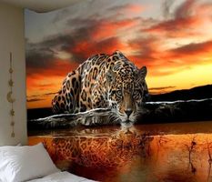 Wandbehang Leopard 230cm x 180cm / Wandteppich
