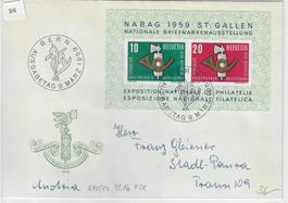 NABAG 1959 St. Gallen FDC 9.3.59 - W38